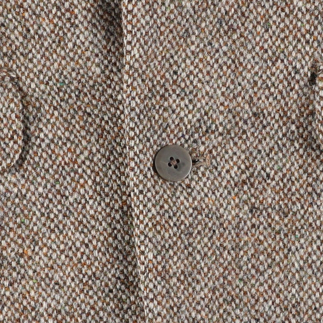 Vintage Harris Tweed Dunn & Co. wool tailored jacket from the 1950'S to 1960s, made in England, size M. wool Beige type Vintage Second Hand