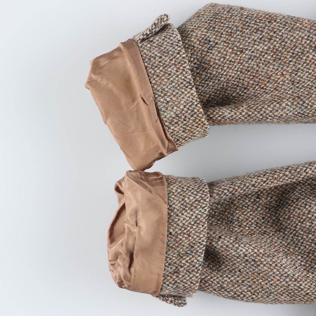 Vintage Harris Tweed Dunn & Co. wool tailored jacket from the 1950'S to 1960s, made in England, size M. wool Beige type Vintage Second Hand