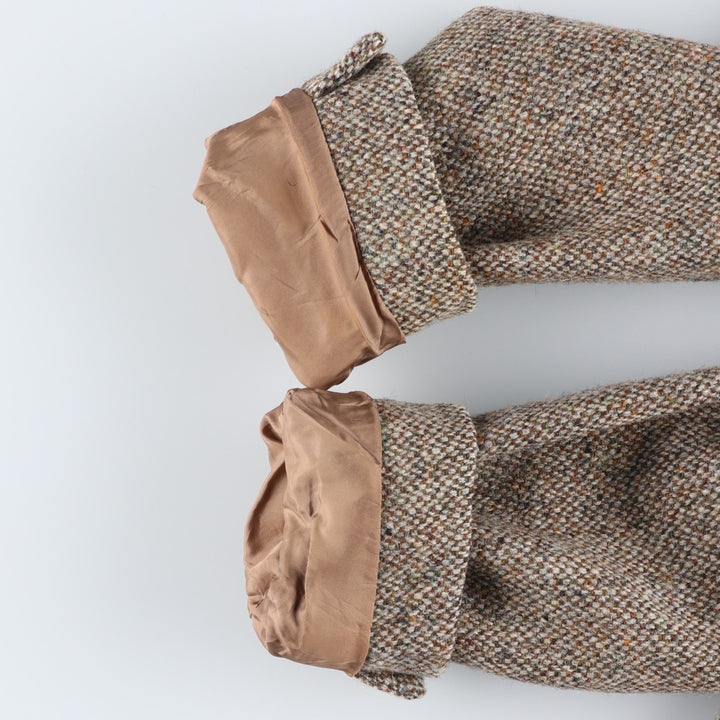 Vintage Harris Tweed Dunn & Co. wool tailored jacket from the 1950'S to 1960s, made in England, size M. wool Beige type Vintage Second Hand