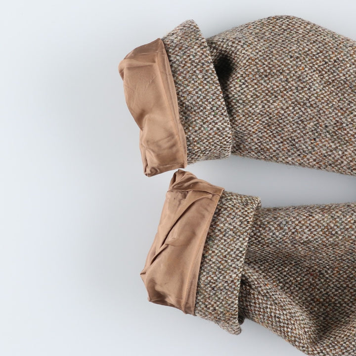 Vintage Harris Tweed Dunn & Co. wool tailored jacket from the 1950'S to 1960s, made in England, size M. wool Beige type Vintage Second Hand