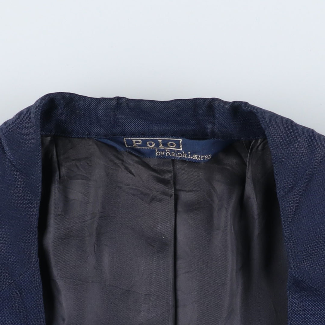 Ralph Lauren POLO by Ralph Lauren tailored jacket, men's size S unclear navy blue type Vintage Second Hand