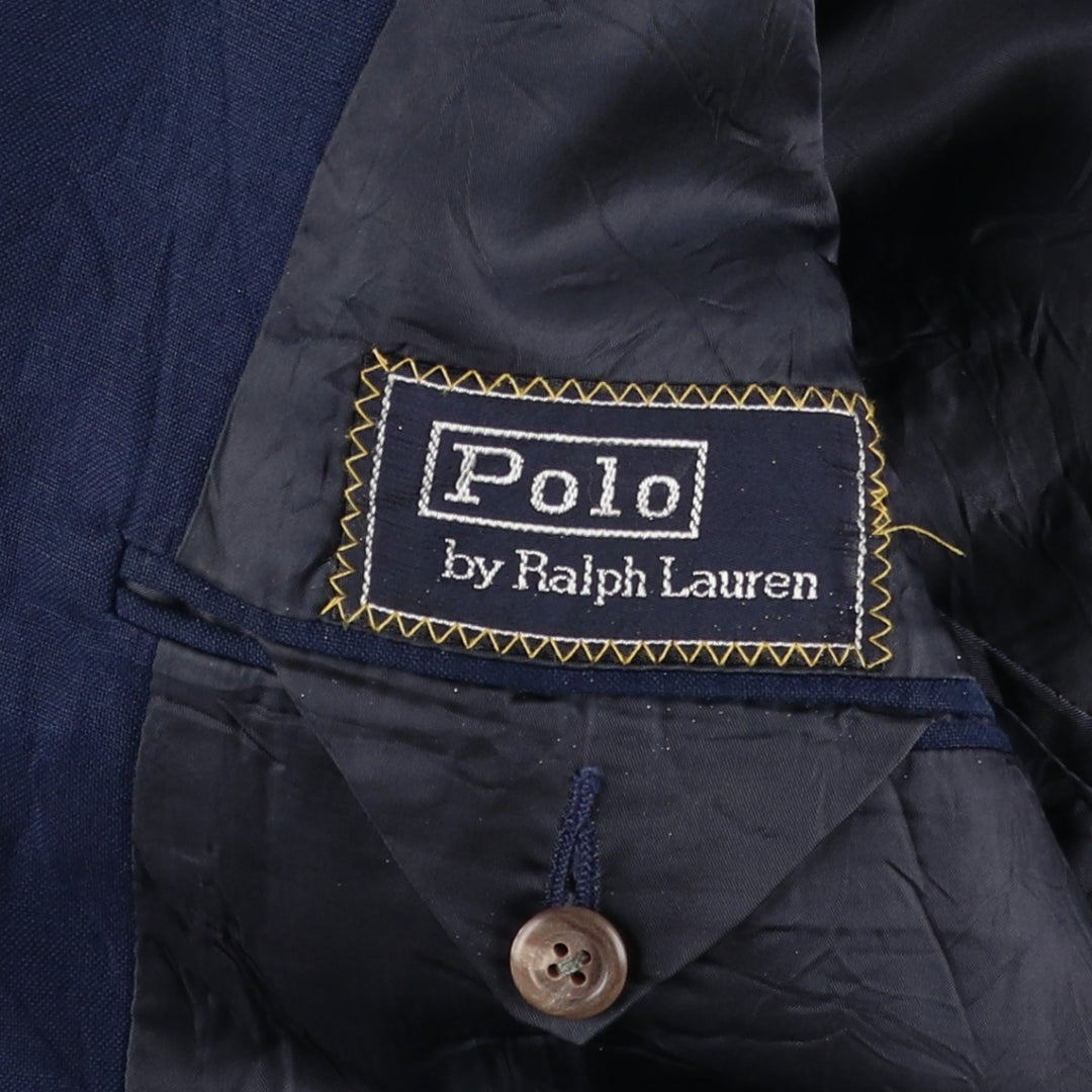 Ralph Lauren POLO by Ralph Lauren tailored jacket, men's size S unclear navy blue type Vintage Second Hand