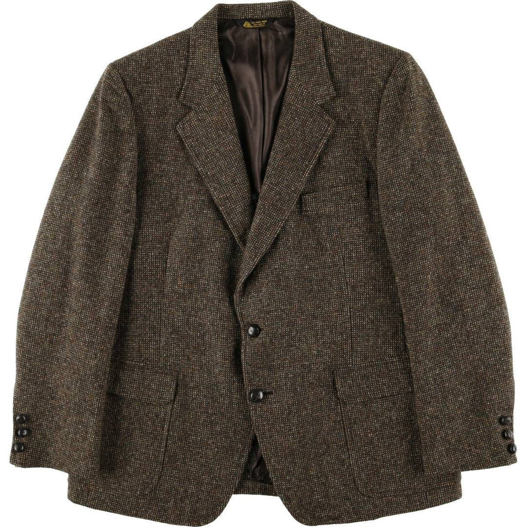 Southgate Tweed Jacket, Made in USA, Men's Size Medium, Vintage wool brown type Vintage Second Hand