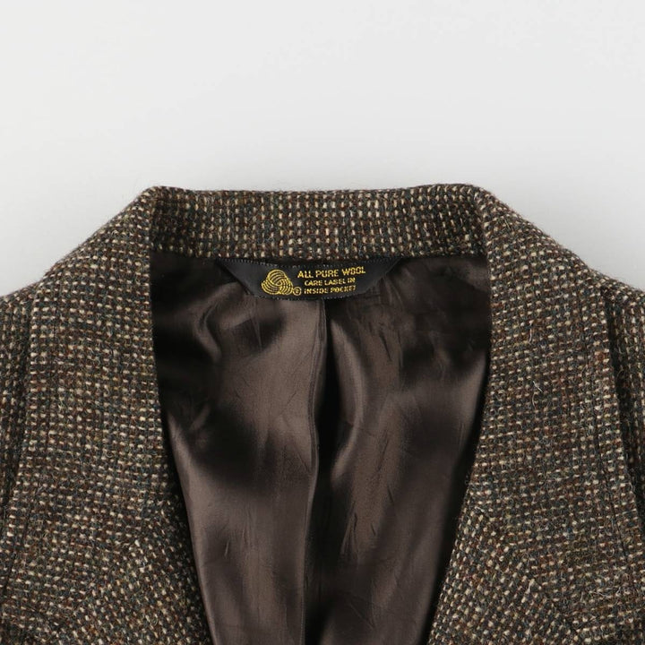 Southgate Tweed Jacket, Made in USA, Men's Size Medium, Vintage wool brown type Vintage Second Hand