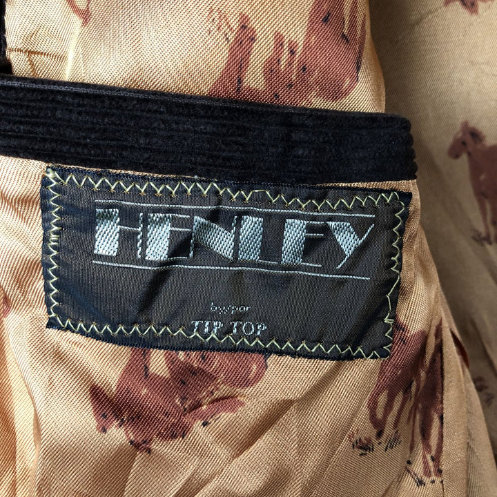 TIP TOP HENLEY Corduroy Tailored Jacket, Men's Size Small cotton brown type Vintage Second Hand