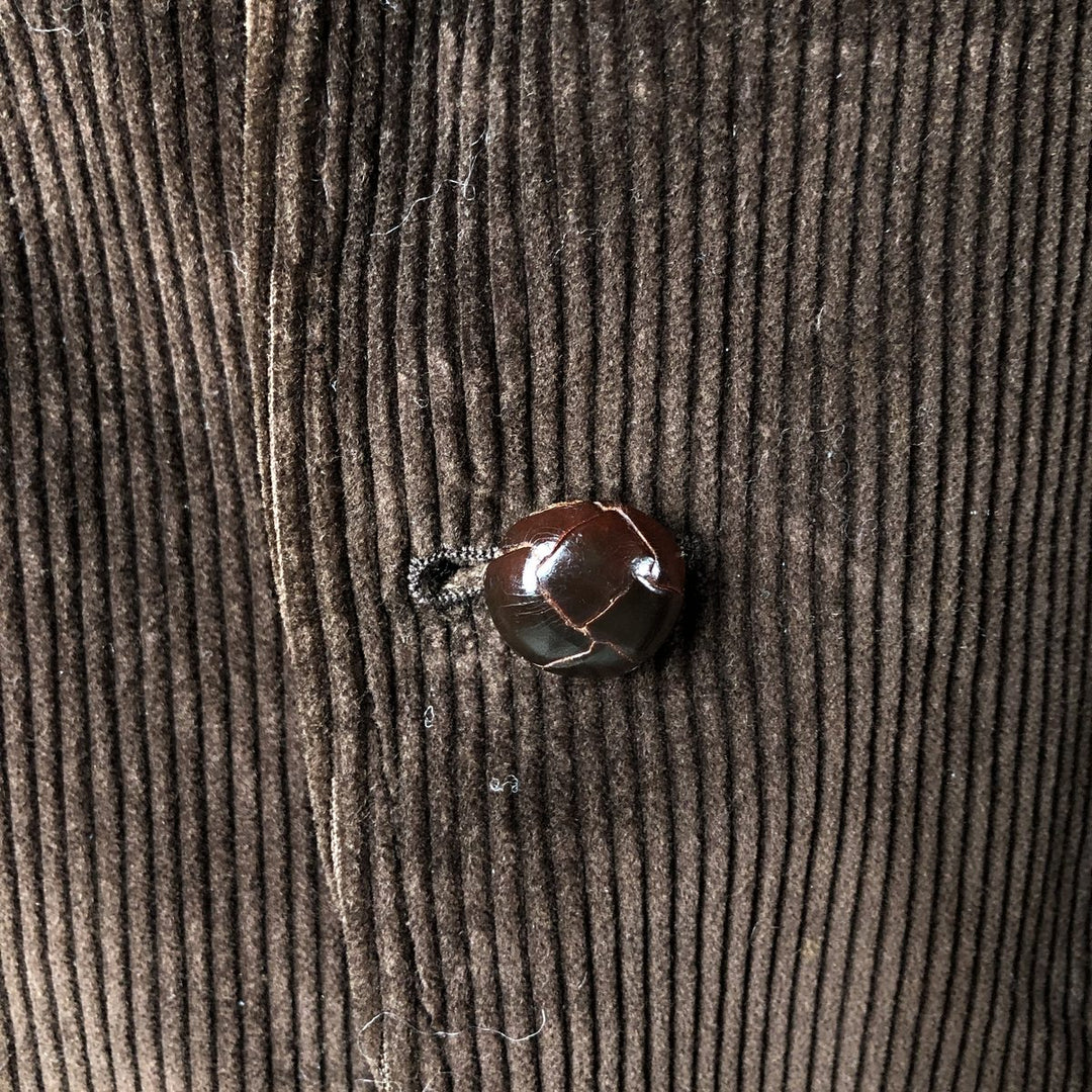 TIP TOP HENLEY Corduroy Tailored Jacket, Men's Size Small cotton brown type Vintage Second Hand