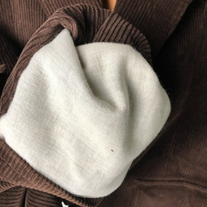TIP TOP HENLEY Corduroy Tailored Jacket, Men's Size Small cotton brown type Vintage Second Hand