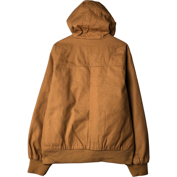 Dickies Active Jacket Type Padded Duck Full Zip Hoodie, Men's XL cotton ocher yellow type Vintage Second Hand