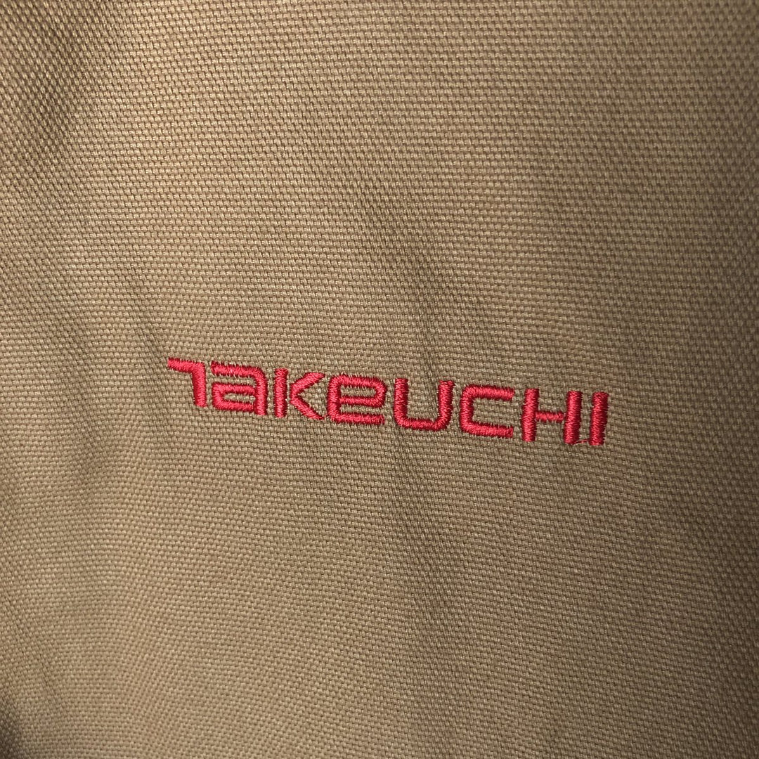 Dickies Active Jacket Type Padded Duck Full Zip Hoodie, Men's XL cotton ocher yellow type Vintage Second Hand