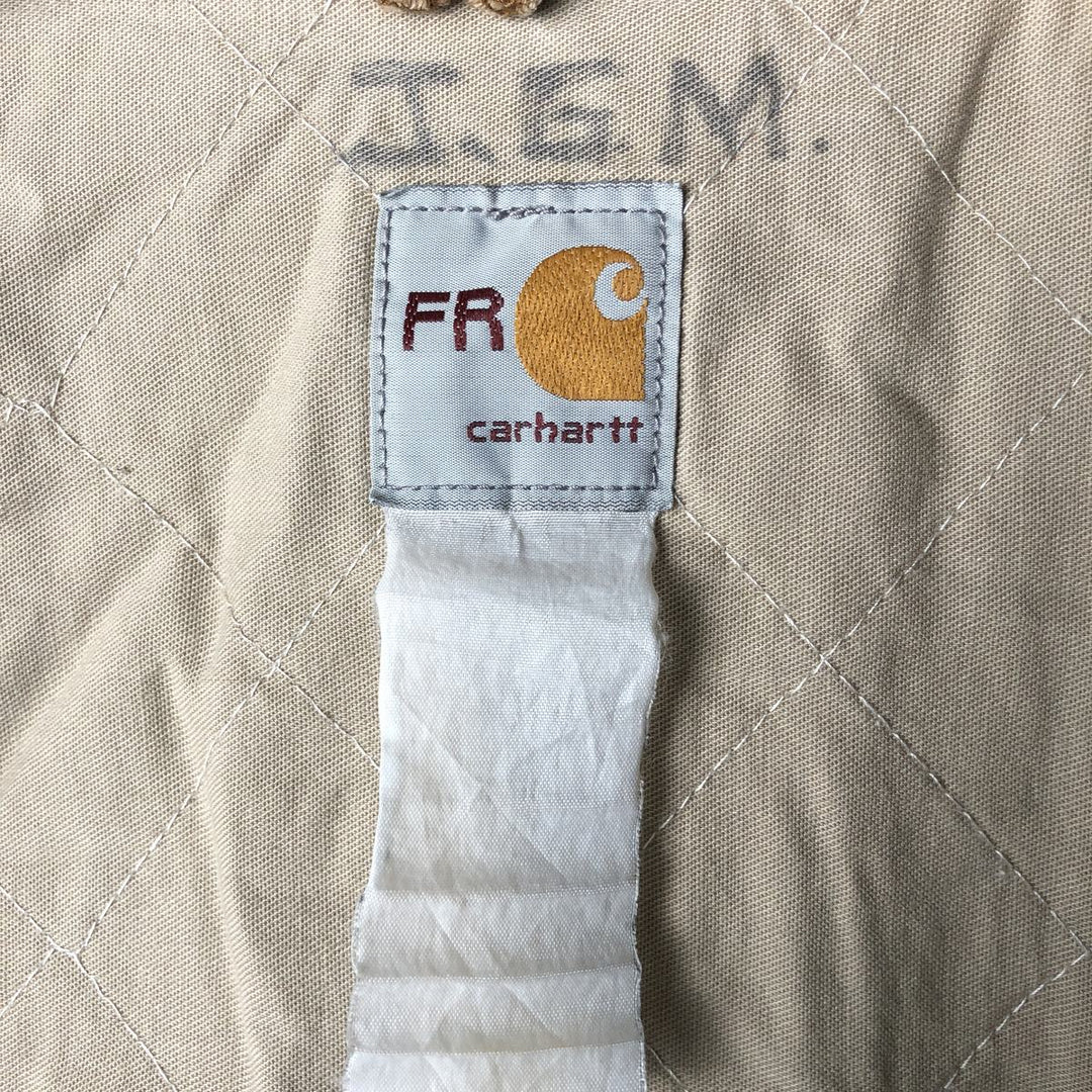 Carhartt FR Series Padded Duck Work Blouson, Men's Size XL cotton ocher yellow type Vintage Second Hand