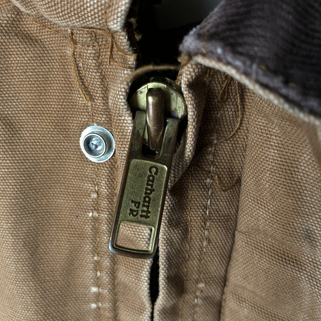 Carhartt FR Series Padded Duck Work Blouson, Men's Size XL cotton ocher yellow type Vintage Second Hand