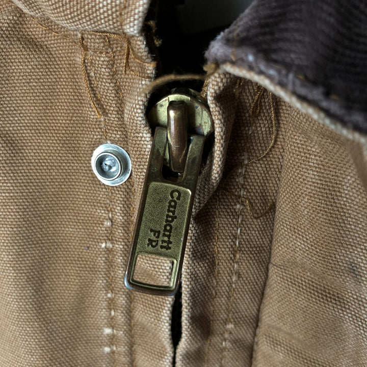 Carhartt FR Series Padded Duck Work Blouson, Men's Size XL cotton ocher yellow type Vintage Second Hand