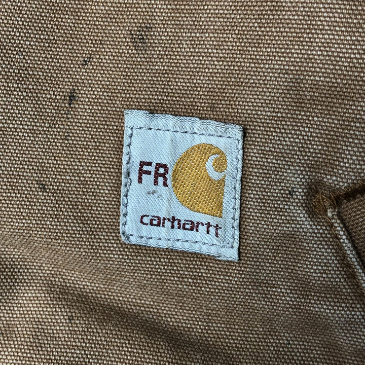Carhartt FR Series Padded Duck Work Blouson, Men's Size XL cotton ocher yellow type Vintage Second Hand