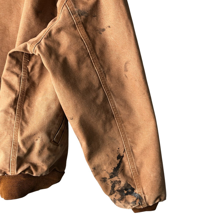 Carhartt FR Series Padded Duck Work Blouson, Men's Size XL cotton ocher yellow type Vintage Second Hand