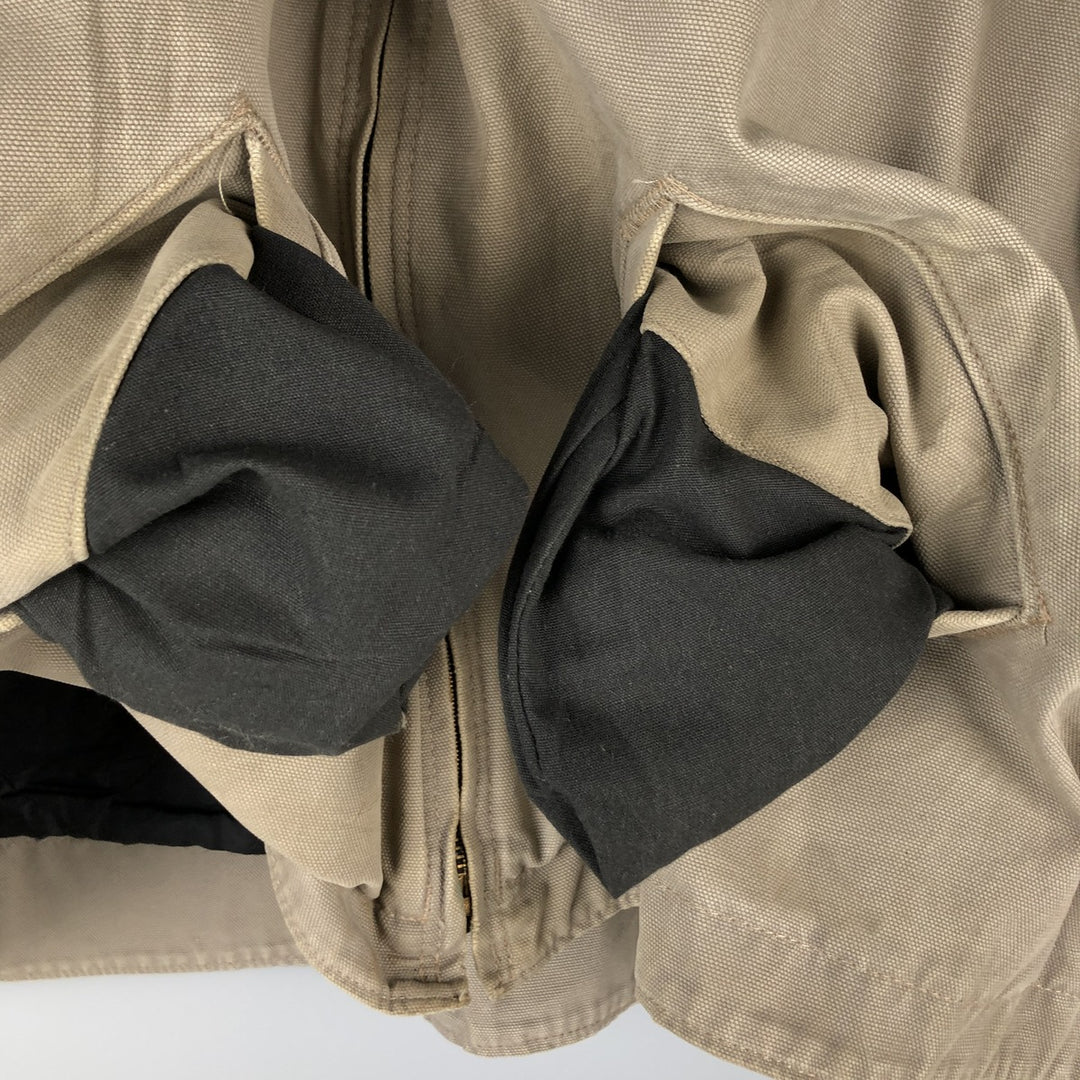 Carhartt Active Jacket, Padded Duck Full-Zip Hoodie, Men's XXL cotton Khaki type sage green Vintage Second Hand