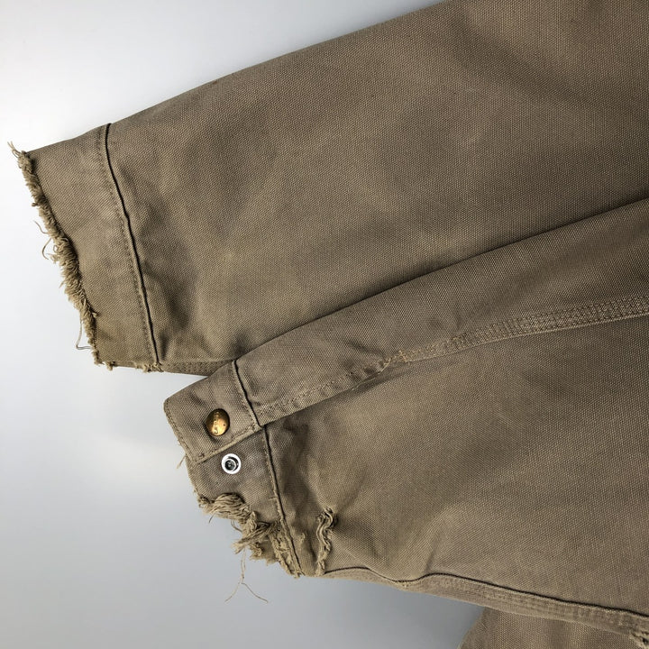 Carhartt Active Jacket, Padded Duck Full-Zip Hoodie, Men's XXL cotton Khaki type sage green Vintage Second Hand