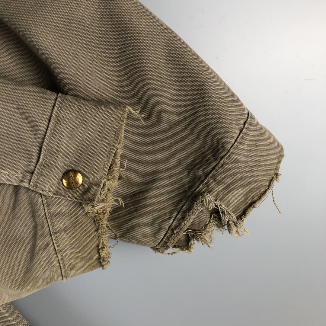 Carhartt Active Jacket, Padded Duck Full-Zip Hoodie, Men's XXL cotton Khaki type sage green Vintage Second Hand