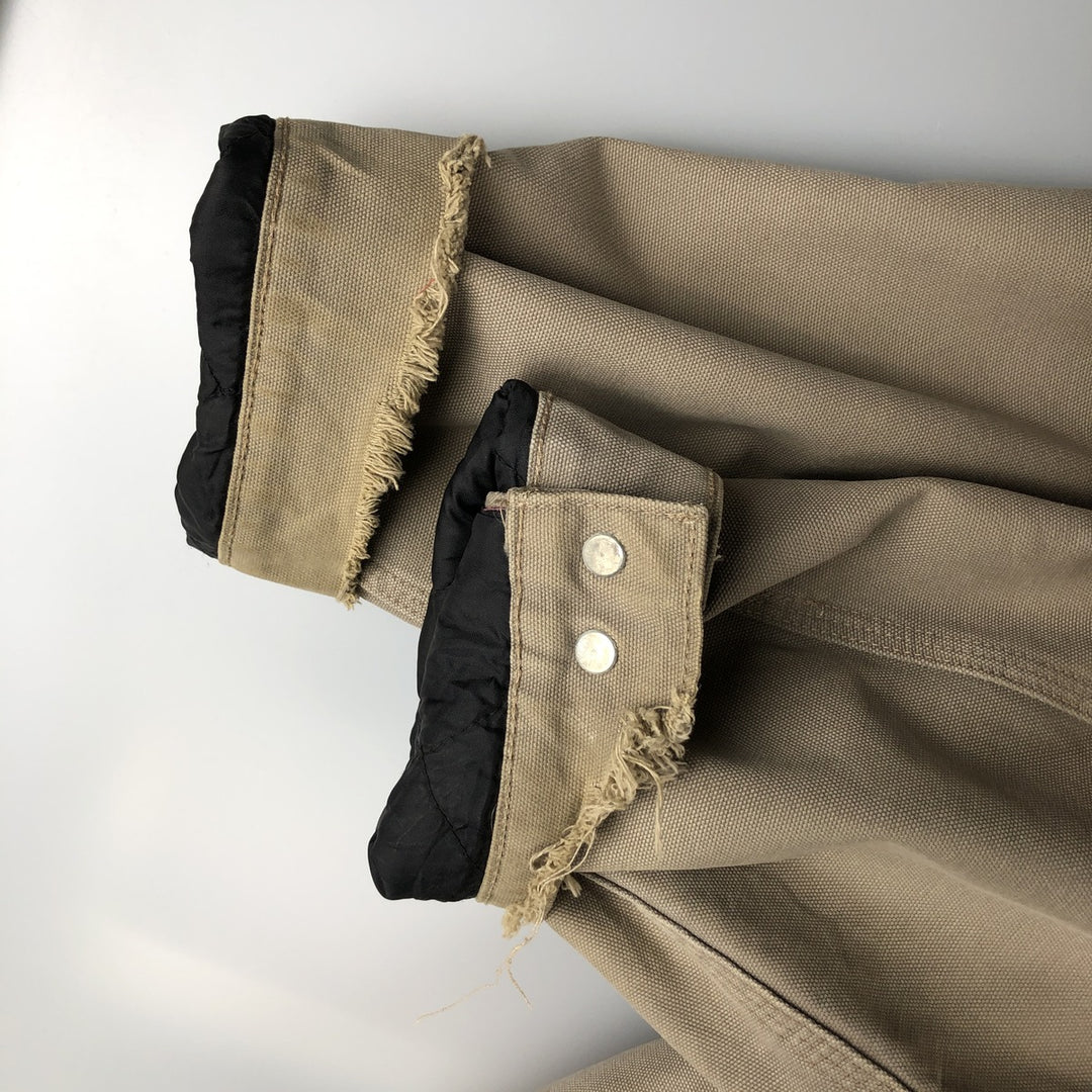 Carhartt Active Jacket, Padded Duck Full-Zip Hoodie, Men's XXL cotton Khaki type sage green Vintage Second Hand