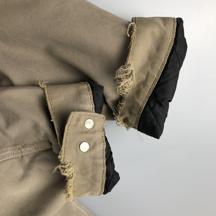 Carhartt Active Jacket, Padded Duck Full-Zip Hoodie, Men's XXL cotton Khaki type sage green Vintage Second Hand