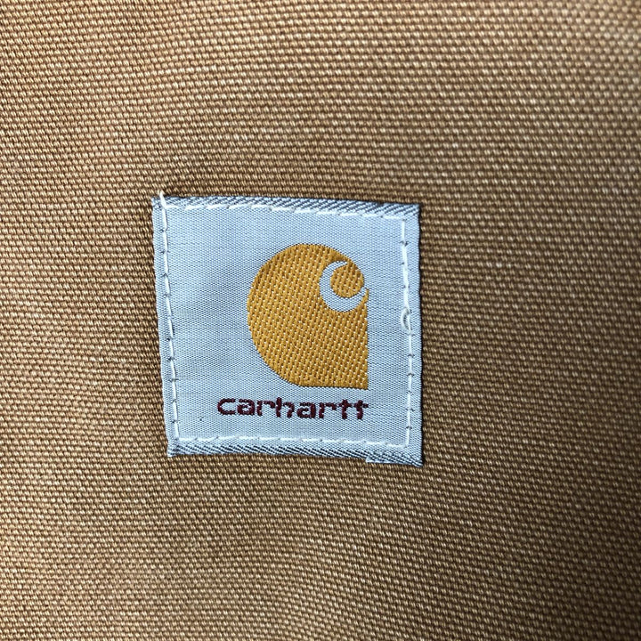 2000'S Carhartt Traditional Padded Duck Work Jacket, Made in USA, Men's Size XL cotton ocher yellow type Vintage Second Hand