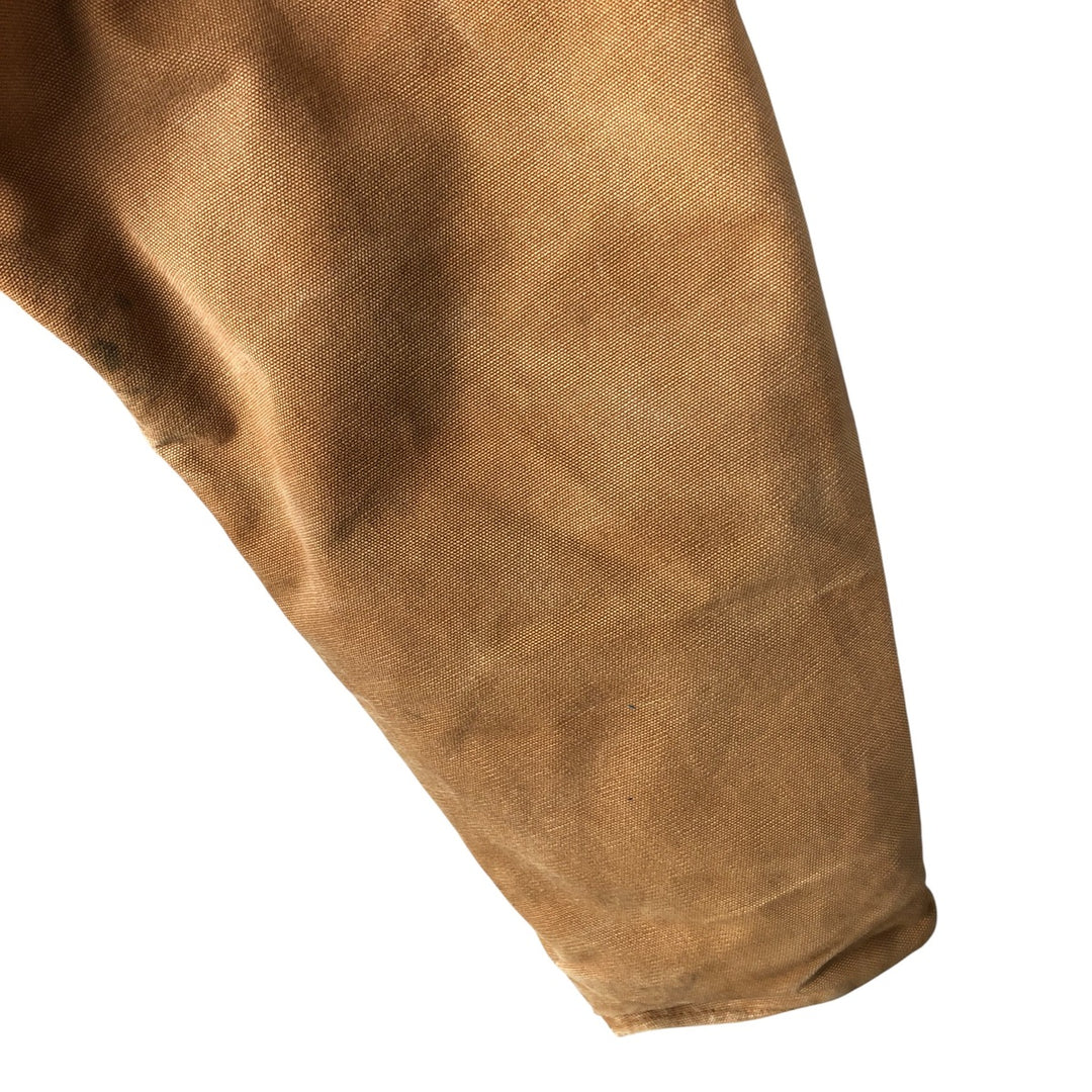 2000'S Carhartt Traditional Padded Duck Work Jacket, Made in USA, Men's Size XL cotton ocher yellow type Vintage Second Hand