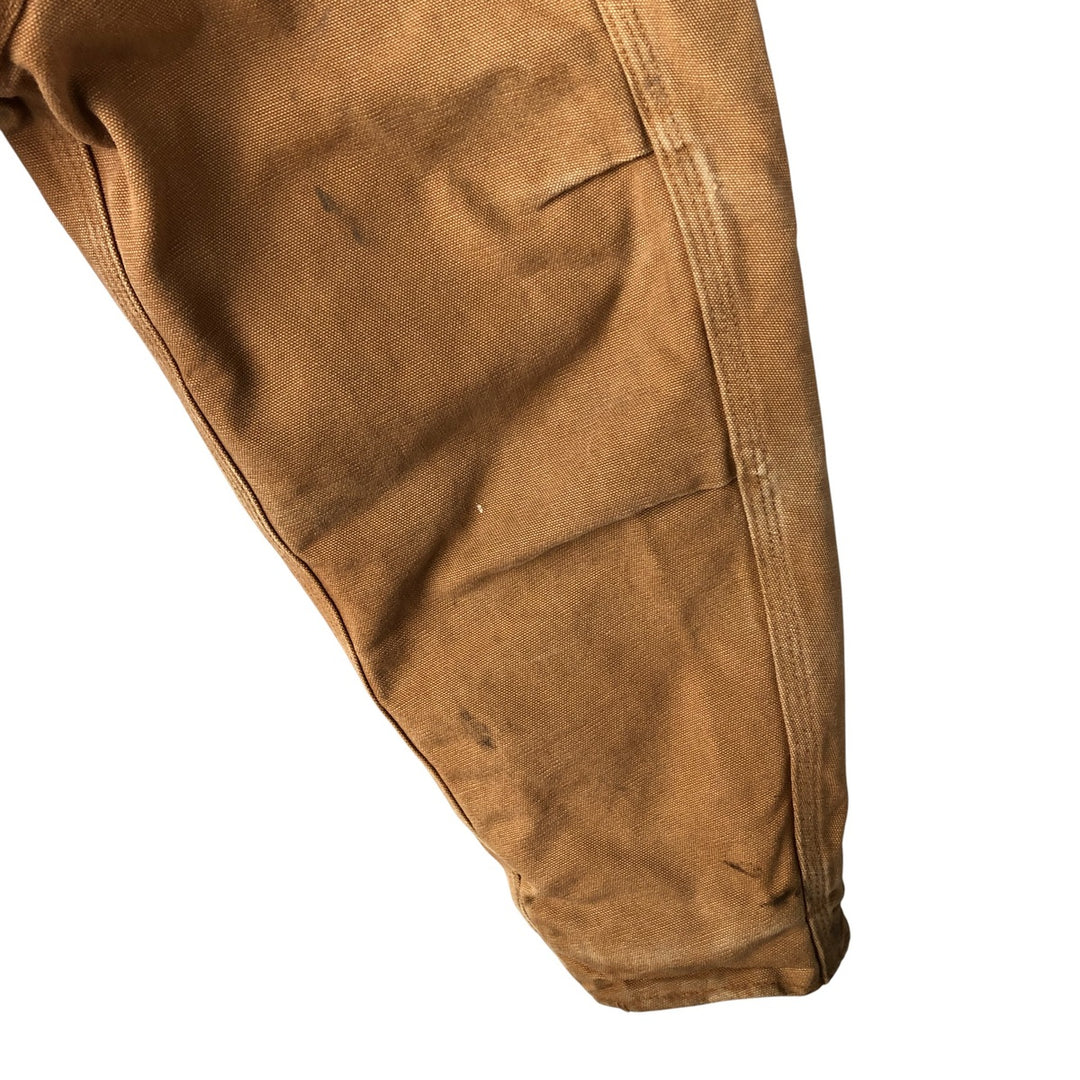 2000'S Carhartt Traditional Padded Duck Work Jacket, Made in USA, Men's Size XL cotton ocher yellow type Vintage Second Hand