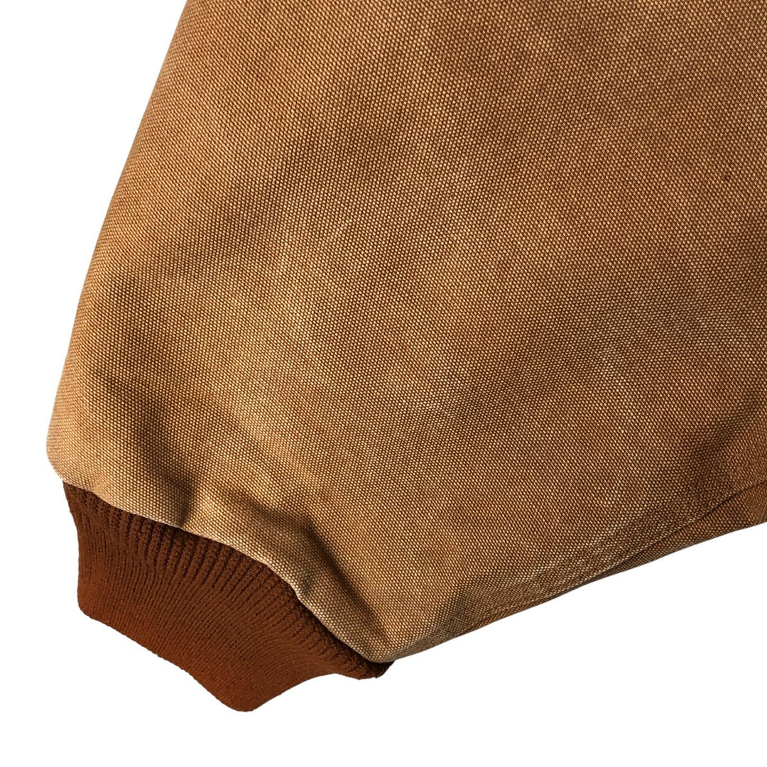 Oversized Carhartt Active Jacket, Padded Duck Full-Zip Hoodie, Made in USA, Men's XXXL cotton ocher yellow type Vintage Second Hand