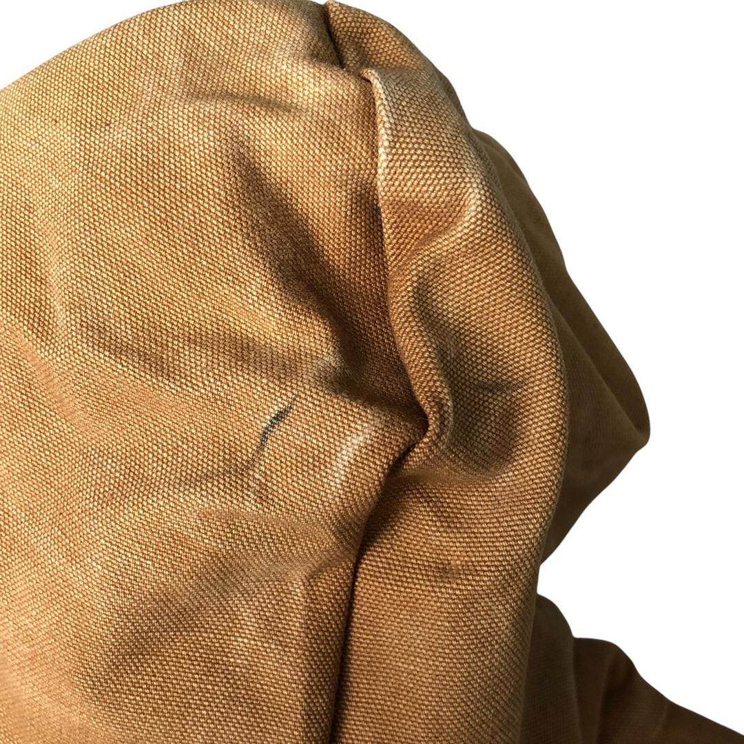 Oversized Carhartt Active Jacket, Padded Duck Full-Zip Hoodie, Made in USA, Men's XXXL cotton ocher yellow type Vintage Second Hand