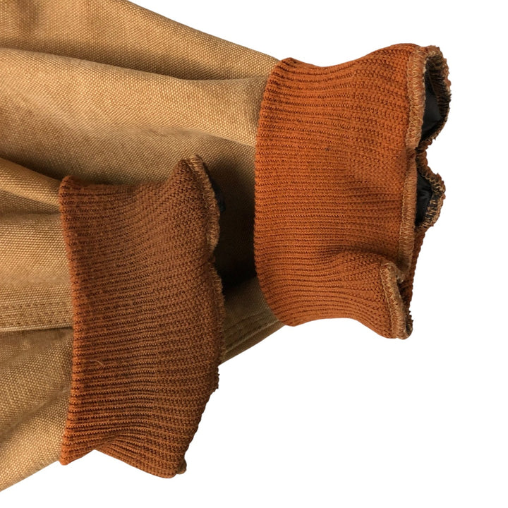 Oversized Carhartt Active Jacket, Padded Duck Full-Zip Hoodie, Made in USA, Men's XXXL cotton ocher yellow type Vintage Second Hand