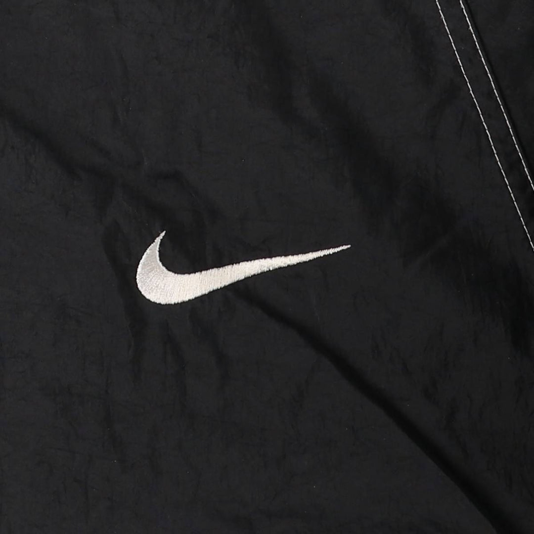 90'S Nike NIKE nylon hoodie, men's XL size, vintage Nylon black type Vintage Second Hand