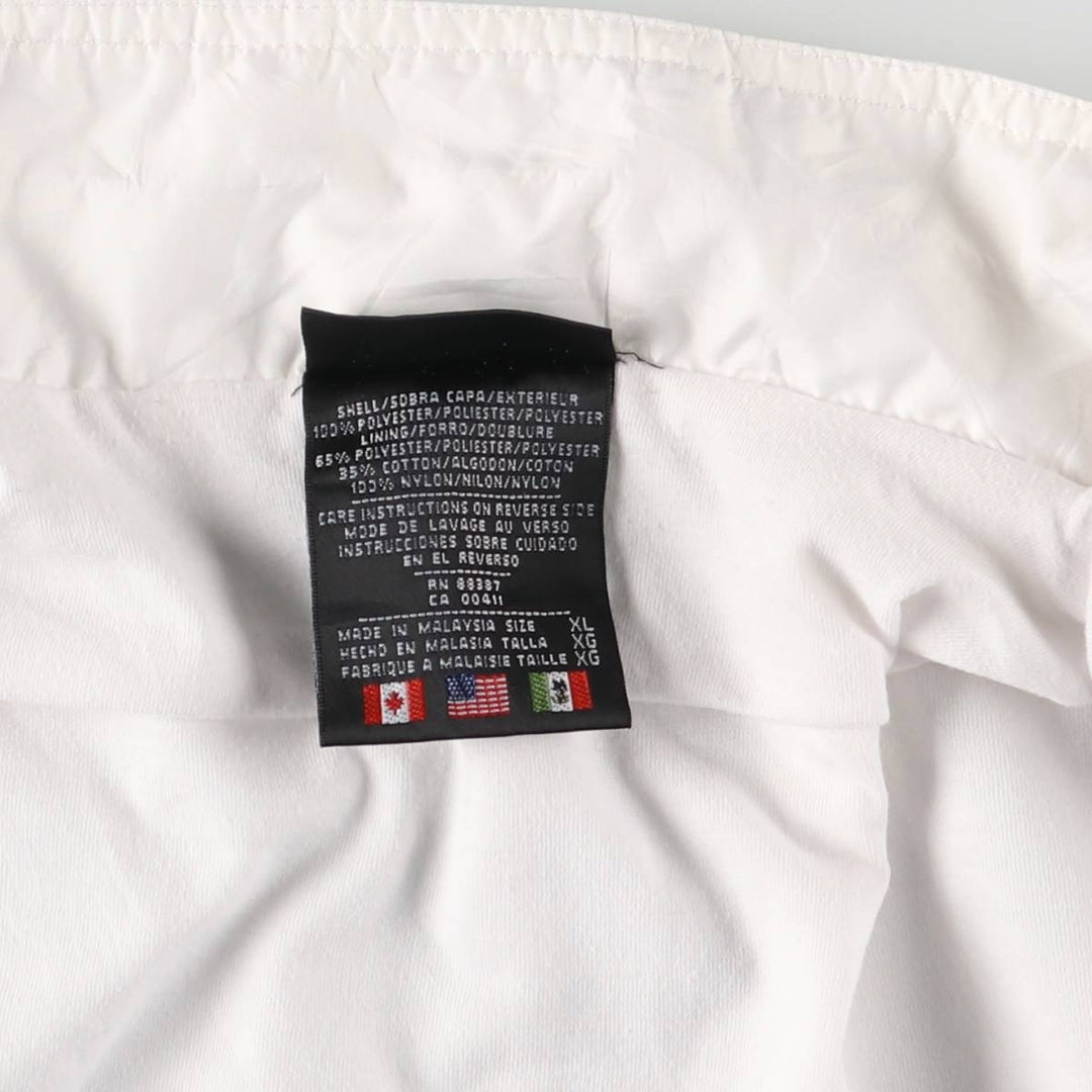 Vintage 80s-90'S Adidas windbreaker, men's size XL polyester white type Vintage Second Hand