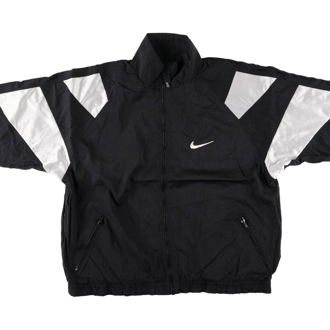 90'S Nike Back Logo Jacket, Men's XXL, Vintage unclear black type Vintage Second Hand