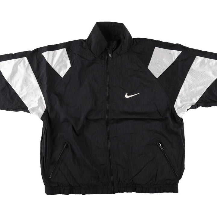 90'S Nike Back Logo Jacket, Men's XXL, Vintage unclear black type Vintage Second Hand