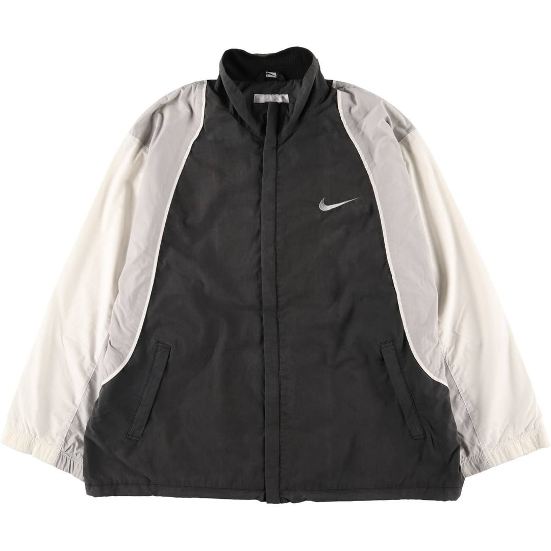 Vintage 90'S Nike back logo windbreaker, men's size XL polyester gray type Vintage Second Hand