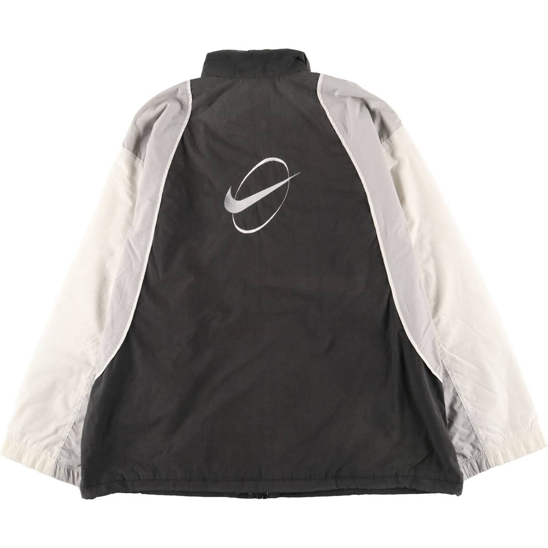 Vintage 90'S Nike back logo windbreaker, men's size XL polyester gray type Vintage Second Hand