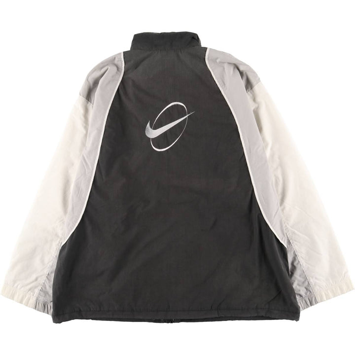 Vintage 90'S Nike back logo windbreaker, men's size XL polyester gray type Vintage Second Hand