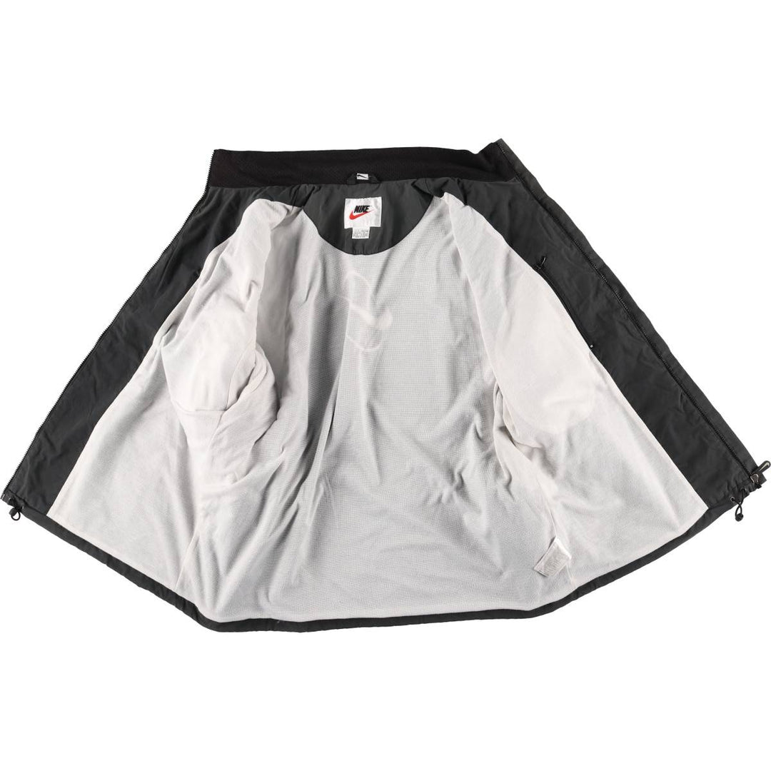 Vintage 90'S Nike back logo windbreaker, men's size XL polyester gray type Vintage Second Hand