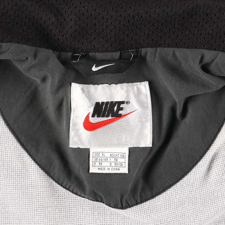 Vintage 90'S Nike back logo windbreaker, men's size XL polyester gray type Vintage Second Hand