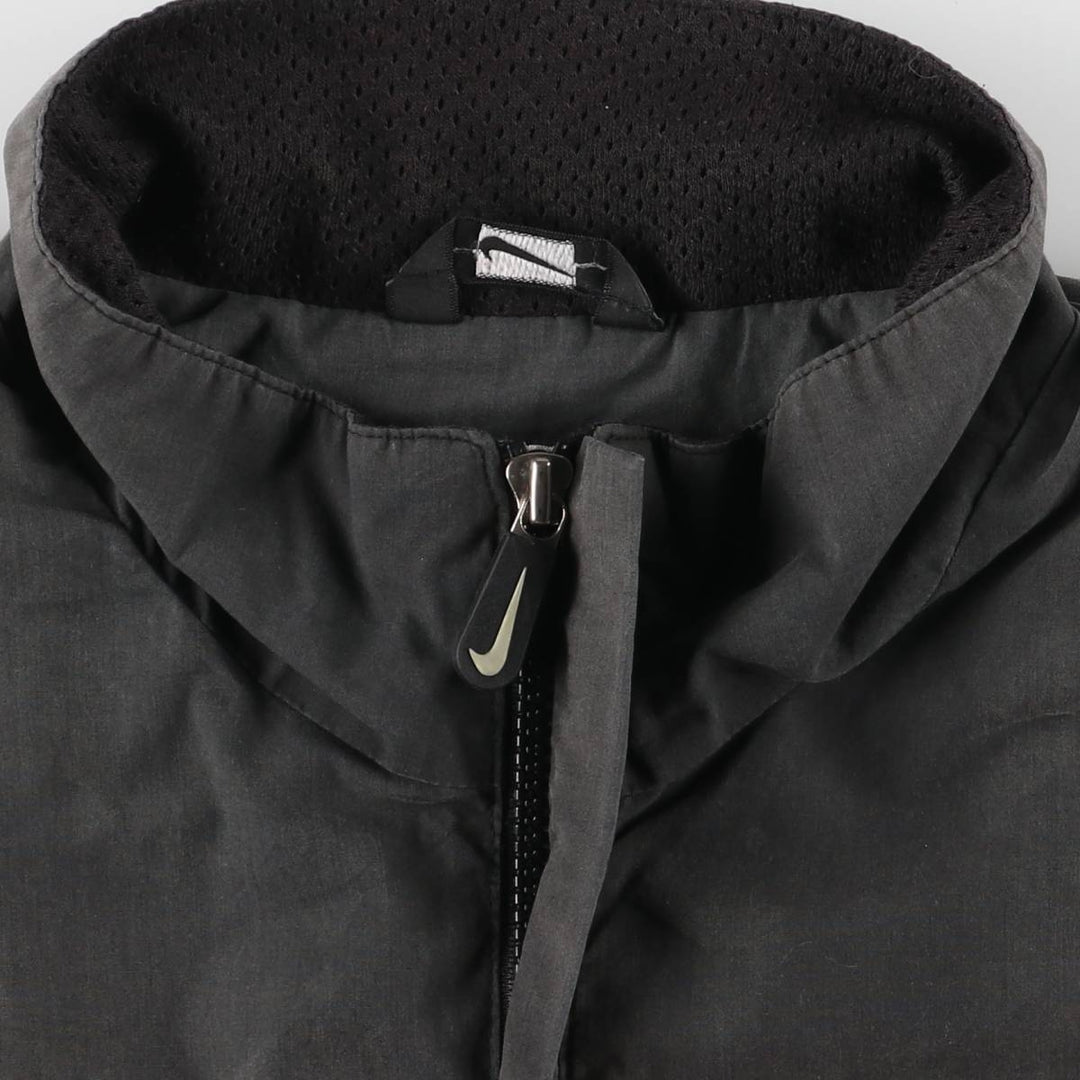 Vintage 90'S Nike back logo windbreaker, men's size XL polyester gray type Vintage Second Hand