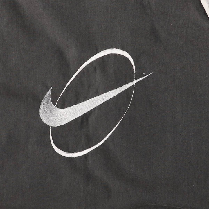 Vintage 90'S Nike back logo windbreaker, men's size XL polyester gray type Vintage Second Hand