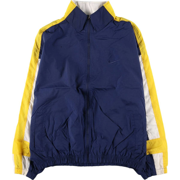 90'S Nike NIKE Back Logo Nylon Jacket Men's Size L Vintage Nylon navy blue type Vintage Second Hand