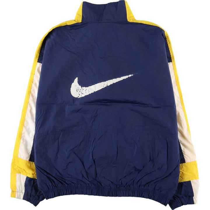 90'S Nike NIKE Back Logo Nylon Jacket Men's Size L Vintage Nylon navy blue type Vintage Second Hand