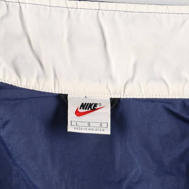 90'S Nike NIKE Back Logo Nylon Jacket Men's Size L Vintage Nylon navy blue type Vintage Second Hand