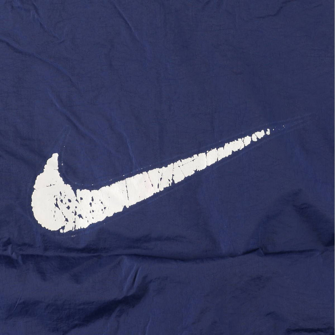 90'S Nike NIKE Back Logo Nylon Jacket Men's Size L Vintage Nylon navy blue type Vintage Second Hand
