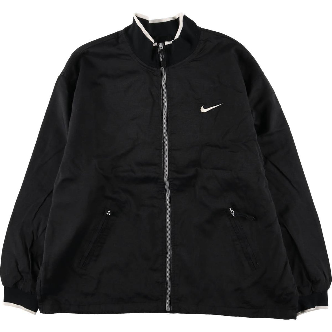 90'S Nike NIKE Nylon Jacket Men's XL Size Vintage Nylon black type Vintage Second Hand