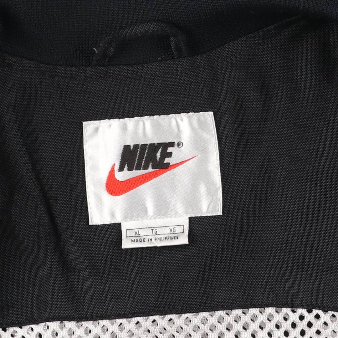 90'S Nike NIKE Nylon Jacket Men's XL Size Vintage Nylon black type Vintage Second Hand