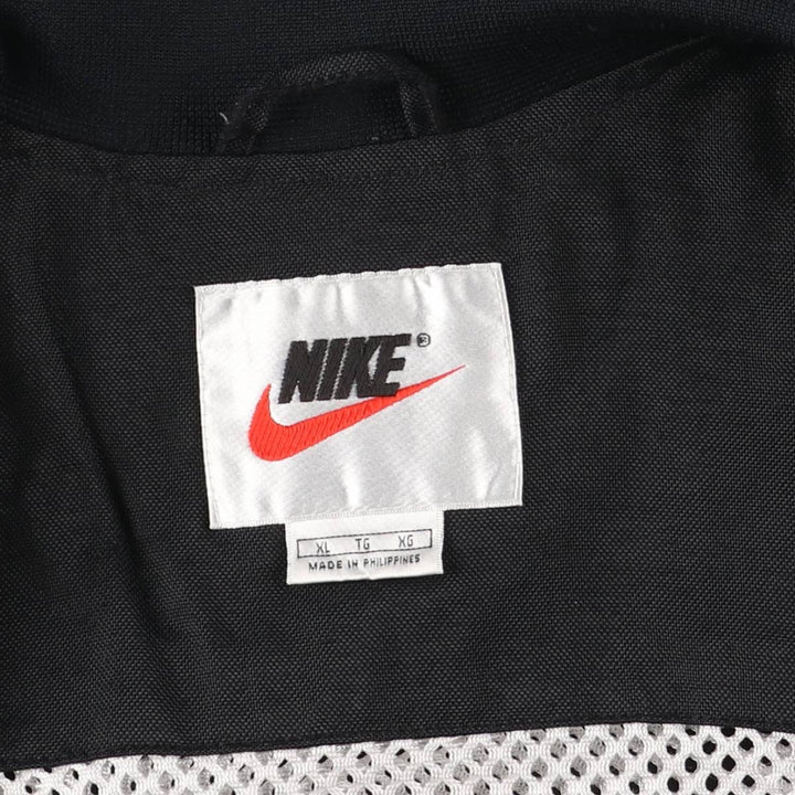 90'S Nike NIKE Nylon Jacket Men's XL Size Vintage Nylon black type Vintage Second Hand