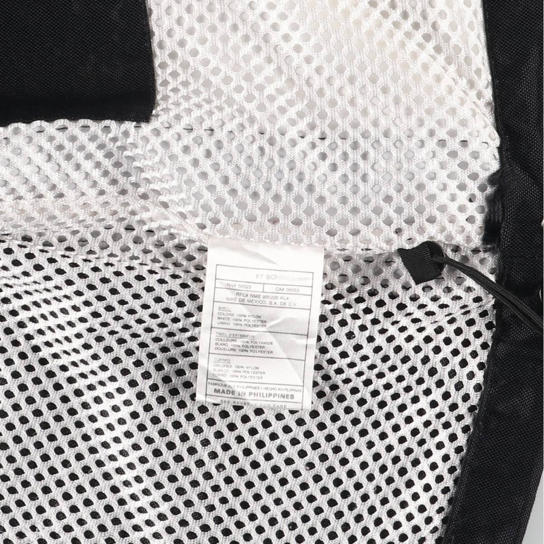 Vintage 90'S Nike Team nylon jacket, size M, men's Nylon black type Vintage Second Hand