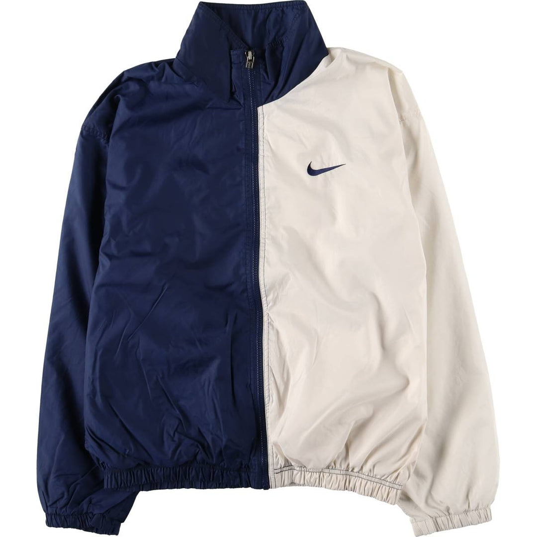90'S Nike two-tone nylon jacket with back logo, size M, vintage Nylon white type Vintage Second Hand