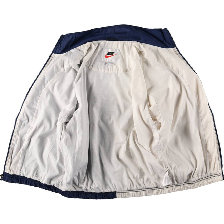 90'S Nike two-tone nylon jacket with back logo, size M, vintage Nylon white type Vintage Second Hand